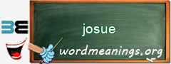 WordMeaning blackboard for josue